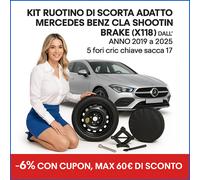 Roue De Secours 17 Pour Toutes Mercedes CLA Shooting Brake Cric Clé Sac✅