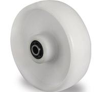 Roue de secours D.200mm Tgf.350kg PA blanc D.20mm moyeu 59mm PROMAT