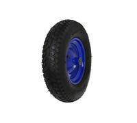 Roue de secours de brouette avec essieu 4.00-8 6PR Roue gonflable jusqu'à 250kg