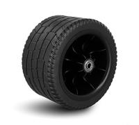 Roue de secours de chariot de chariot, 7" de diamètre x 4" roue jockey de remorque de voiture, axe de 8 mm, pneu de brouette, pour chariot, roues de plage pour chariot