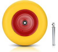 Roue de secours Fiqops roue de diable jante métal caoutchouc plein 4.80/4.00-8 390 mm