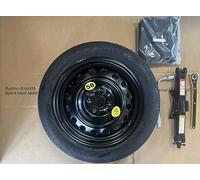 Roue de secours galette 15" 125/80 R15 compatible avec CITROEN NEMO, PEUGEOT BIPPER avec cric, cle, sac