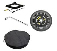 Roue de secours galette 17" 155/90 R17 compatible avec TOYOT-A RAV 4 avec cric, cle, sac