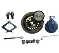 Roue de secours galette 17" compatible avec TOYOTA YARIS CROSS, AURIS COROLLA avec cric, cle, sac et Organizer