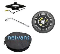 Roue de secours galette 18" compatible avec FIAT 500X, JEEP RENEGADE, COMPASS ALFA ROMEO TONALE avec cric, cle, sac