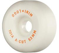 Roue de Skateboard A-Cut II 101A, 53mm, Blanc, Jeu de 4