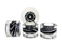 Roue de Skateboard Longboard Cruiser Patinage en PU pour Accroche et Glisse Équilibrées avec Roulement, Color to 5, 60X45cm