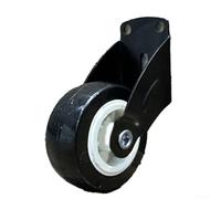 Roue de support de bas de porte, poulie de porte robuste anti-affaissement avec hauteur réglable, roulette en caoutchouc silencieuse pour réparation de portail d'armoire, fixation à rouleau de charge