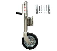 Roue de support de remorque pivotante capacité de charge 680 kg roue de support 254x80mm de support de remorque automatique roue de support robuste et réglable avec kit de monta (Rocker latéral)