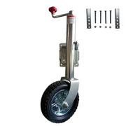 Roue de support de remorque pivotante capacité de charge 680 kg roue de support 254x80mm de support de remorque automatique roue de support robuste et réglable avec kit de monta (Rocker supérieur)