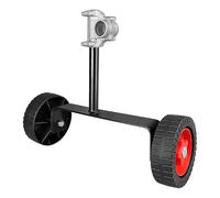 Roue de Tondeuse de Mauvaises Herbes - Roues de Support de Coupe à Cordes réglables, Attachement en mangeur de Mauvaises Herbes pour Bordure de pelouse, pièces de Coupe- durables, Roue auxiliaire