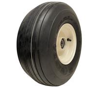 Roue de tondeuse Multi-Rib 15x6.00-6 - Jante acier P508 et capuchon, 6 plis, roulements à billes 25 mm