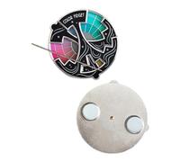 Roue de toupie de couleur, broche en émail coloré, roues de couleurs pour l'artiste, 20 couleurs, identification rapide des relations tonales, broche 3 en 1, porte-clés et badge magnétique pour