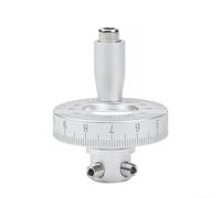 Roue de tour en alliage d'aluminium 42 mm avec pour SKALA, sablé et anodisé, molette de réglage précise pour machines à outils et table coulissante, argent (6 mm)