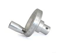 Roue de tour industrielle fabriquée en alliage d'aluminium avec finition oxydée et échelle profondément gravée pour une fiabilité à long terme (6 mm)