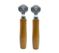 Roue de traçage - 16,8 x 3,8 x 2,7 cm - Bois + acier inoxydable | Roulette de perforation pour patrons de - Outil de traçage ergonomique pour les créateurs