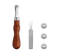 Roue de traçage avec 3 outils de traçage remplaçables pour couture en cuir