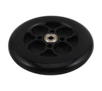 Roue de Trottinette Électrique Frontale 6 Pouces en PU Noir | Assemblage à Haute Concentricité, Absorption des Chocs, Manœuvrabilité Accrue, pour Allées de Parc et Campus