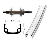 Roues Arrière 27X1-1/4 6/7V Filet 36 Trous Argent 2142072000 RIDEWILL BIKE B
