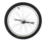 Roue de vélo complete avec manivelles QU-AX Noir