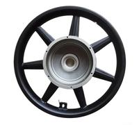 Roue de vélo électrique de 35,6 cm, roue arrière de scooter en alliage pour vélo électrique pliable, moyeu de roue d'entraînement de 270 mm, pièce de rechange, argent (type 2)