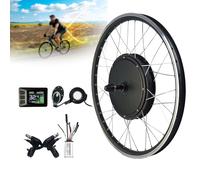 Roue de vélo électrique, Kit de conversion de moteur de roue arrière for vélo électrique 36 V 500 W 48 V 500 W 1000 W, avec contrôleur de moteur intelligent amélioré, 36 V/50(48v/1000w,20inch)
