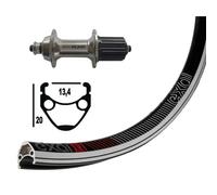 Roue de vélo Exal Winora XR-1 36 TR.SH.105 BLO.RA. 30 Noir