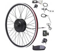 Roue de vélo, kit de Roue pour vélo électrique 20-29/700C, moyeu pour vélo électrique 36V 500W à entraînement Direct avec écran LCD Couleur.