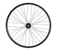 Roue de vélo VTT disc avant moyeu roulement disc 6 trous (compatible tubeless et tubetype) pour axe traversant 15-100 pour pneu 27.5 x 2.00-2.50 - jante intérieure 30 mm Velox Trucky 30 Noir