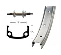Winora Aluminium Wheel 6-7s 20´´ Rear Wheel Argenté 10 x 135 mm