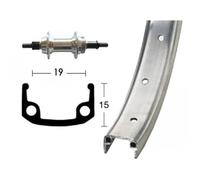 Roue de vélo Wiener Winora 36 TR. 6/7V - Gris - Adulte - Alu - 20 x 1.75/1.90