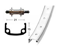 Winora Aluminium Wheel 6-7s 26´´ Rear Wheel Argenté 10 x 135 mm