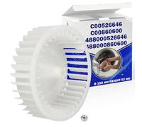 Roue de Ventilateur pour Séchoir Ø 155 mm avec Code C00526646 pour Indesit