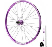 Roue de VTT 26/27,5/29 Pouces,Jantes a Démontage Rapide, Alliage D'aluminium, Frein a Disque, Moyeux 32 Trous,Avant 9 X 100 Mm,Arrière 10 X 135 Mm,pour Cassettes 8-12 Vitesses Rear Purple,29"