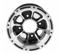 Roue De VTT Alliage Aluminium 8 Pouces Noir, Pour Quad Go Kart, 20.32 Cm Motif Boulons 5x4.5, Lot De 4 Roue Arrière, Robuste Et Fiable