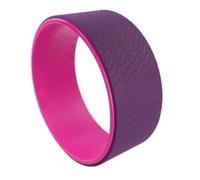 Roue de yoga - Équipement fitness for Pilates, massage et relaxation du dos, Yoga pour soulager les maux de dos(Pink and purple)