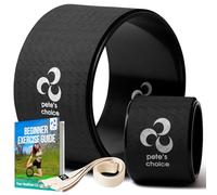 Roue de yoga extra large + mini roue + sangle - Avec livret d'exercices - Kit pour débutants à domicile - Améliore la posture, améliore la mobilité - Soulage les maux de dos