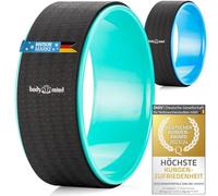 Roue de yoga Fitness Dharmarad pour les asanas et l'étirement du dos ; Rouleau de yoga pour l'étirement (Vert)