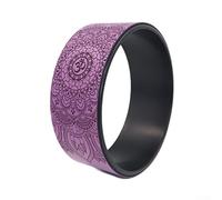 Roue de yoga pour mobilité thoracique guidée et relâchement du haut du dos à la maison ou en groupe 32 x 32 x 13 cm (violet)