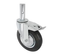 Roue d'échafaudage mâle - AMIG - 2575 - Ø200 mm - Caoutchouc - Noir