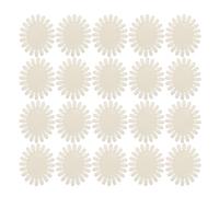 Roue D'échantillons de Faux Ongles en Plastique Blanc, 20 Pièces | Ovale, 20 Pointes par Support, pour Art Parties et Expositions, Portable et Légère