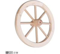 Roue décorative en bois Ø 30 cm Roue à rayons Roue de chariot Décoration de jardin Décoration de magasin Bois massif
