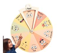 Roue d'émotions | Cartes émotionnelles en bois - Décoration de santé mentale, Décoration de sentiments, Roue émotionnelle pour les Exprimez-vous des sentiments avec cette roue de sentiments, d