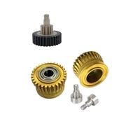 Roue d'engrenage de transmission d'extrudeur en acier pour K1 K1Max K1C | Entraînement de filament à réduction tout métal, acier traité thermiquement nickelé, 8.6g(Fully gear set C)