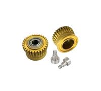 Roue d'engrenage de transmission d'extrudeur en acier pour K1 K1Max K1C | Entraînement de filament à réduction tout métal, acier traité thermiquement nickelé, 8.6g(DLC Hardened Steel)