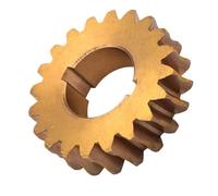 Roue dentée à vis sans fin en bronze for motoculteur, 20 dents. Installation facile et pièces détachées fiables for tondeuse à gazon. Référence : AR 33473 70.