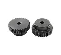 Roue dentée droite 1M 26 dents 1 mod Dents droites 45# Acier Trou d'engrenage 6 mm 7 mm 8 mm 10 mm 12 mm Engrenage Moteur Engrenage Transmission(12mm, 2pcs 1M 26 Teeth)
