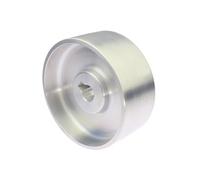 Roue d'entraînement active entièrement en aluminium 130 x 55 x 19/24 mm for machine à courroie avec rainure de clavette(ID19mm 10x6mm keyway)