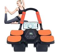 Roue d'entraînement avec minuterie - 4 roues abdominales | Roue avec support de coude | Roue abdominale pour abdominaux | Roue abdominale à automatique