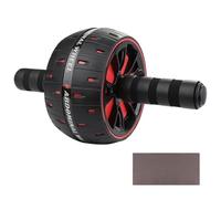 Roue d'entraînement - Entraîneur abdominal avec genouillère souple, équipement de gym à domicile | Machine à abaisser de force de base pour l'entraînement physique Stabilité Balance Muscle